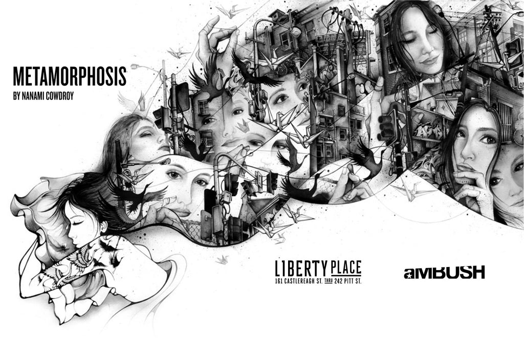 'METAMORPHOSIS' Art exhibition at Liberty Place, Sydney.
